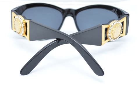 vintage versace 424 col 852 sunglasses gold medusa|Vintage Gianni Versace Gold Medusa Sunglasses MOD .